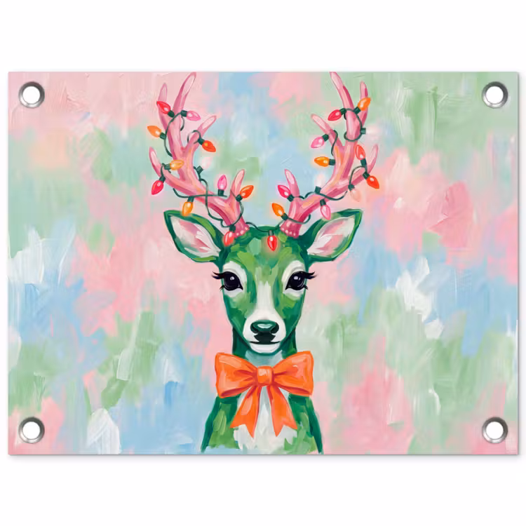 Gartenposter - Hirsch – Weihnachten – Tiere — 1