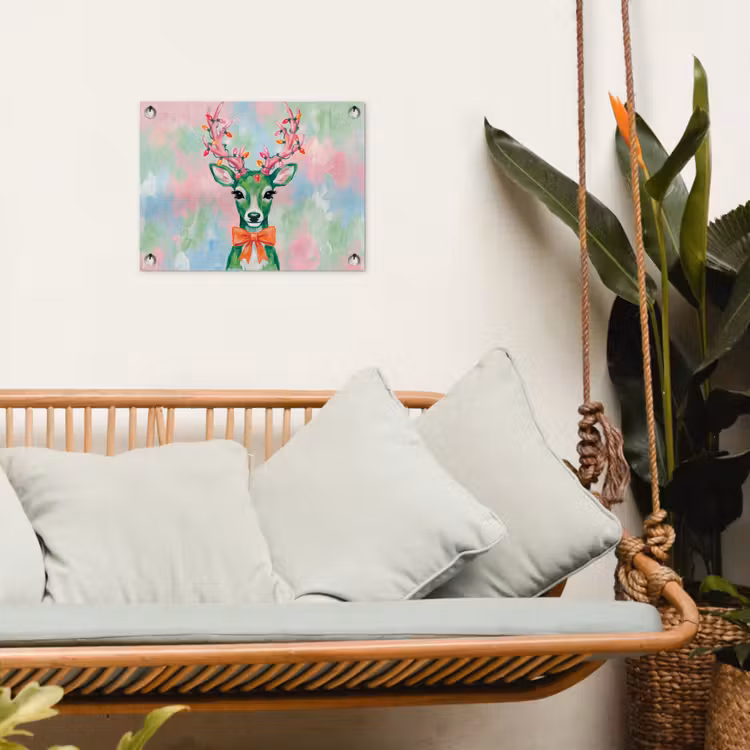 Gartenposter - Hirsch – Weihnachten – Tiere — 4