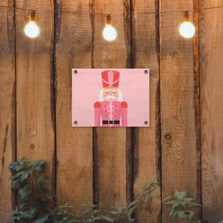 Gartenposter - Nussknacker – rosa Illustration — 2
