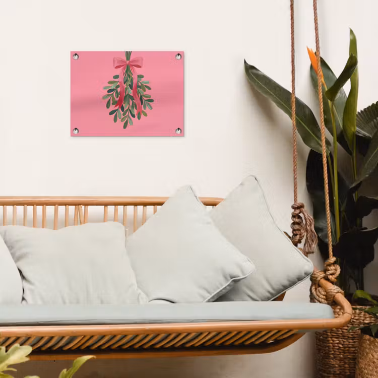 Gartenposter - Pflanze – Band – Rosa — 4