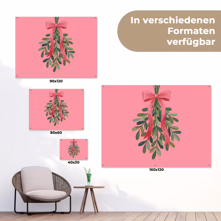Gartenposter - Pflanze – Band – Rosa — 6