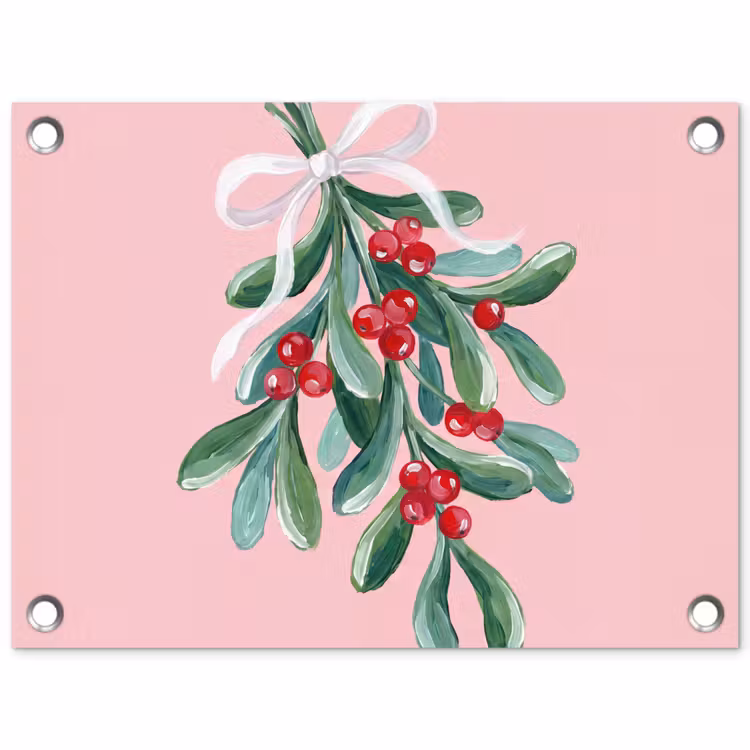 Gartenposter - Pflanze – Weihnachten – Rosa — 1