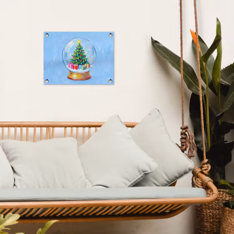 Gartenposter - Schneekugel – Weihnachten – Geschenke — 4