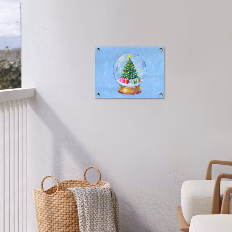 Gartenposter - Schneekugel – Weihnachten – Geschenke — 5