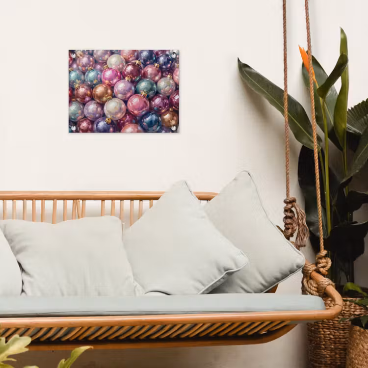 Gartenposter - Weihnachtsdekoration – Bunt – Festlich — 4
