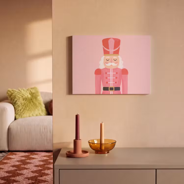 Akustikbild - Nussknacker – rosa Illustration — 2