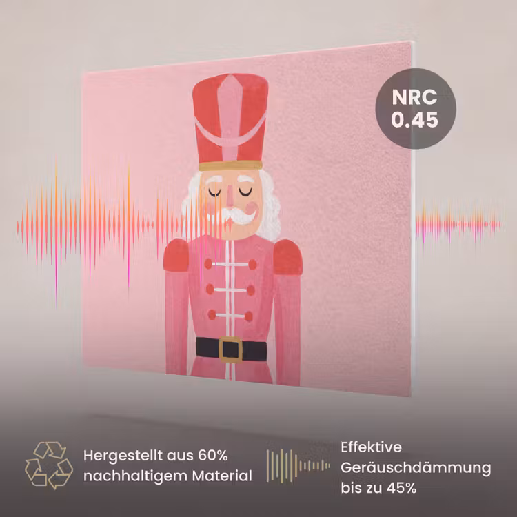 Akustikbild - Nussknacker – rosa Illustration — 3
