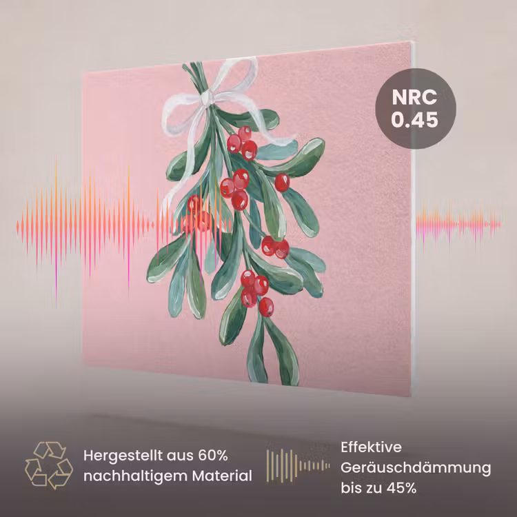 Akustikbild - Pflanze – Weihnachten – Rosa — 3