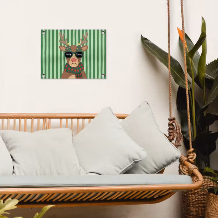 Gartenposter - Rentier – Weihnachten – Illustration — 4