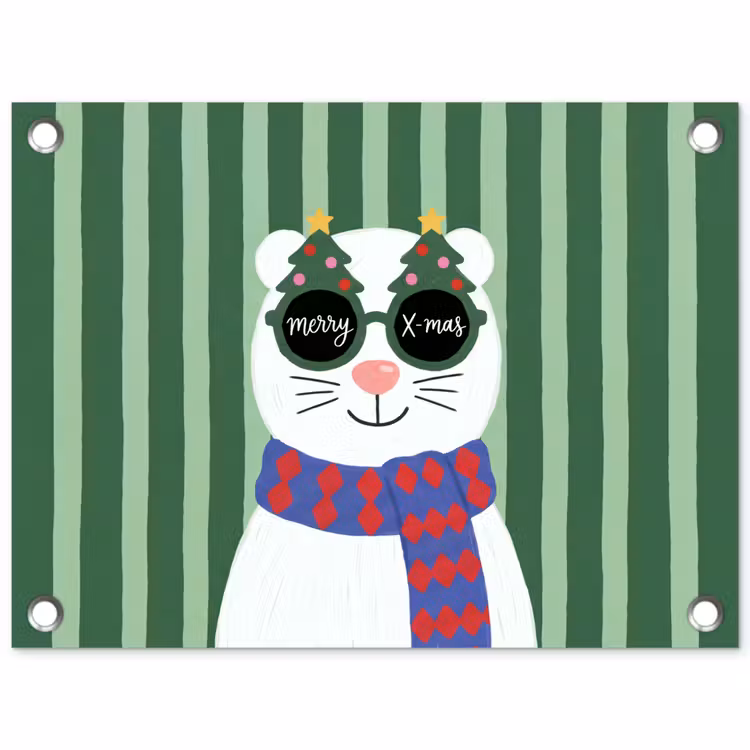 Gartenposter - Tier – Winter – Cartoon — 1
