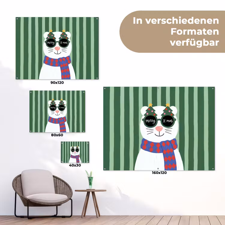 Gartenposter - Tier – Winter – Cartoon — 6