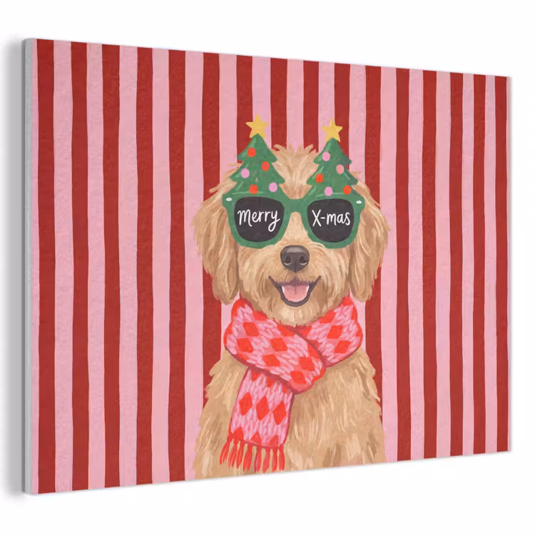 Akustikbild - Hund – Weihnachten – Rot — 1