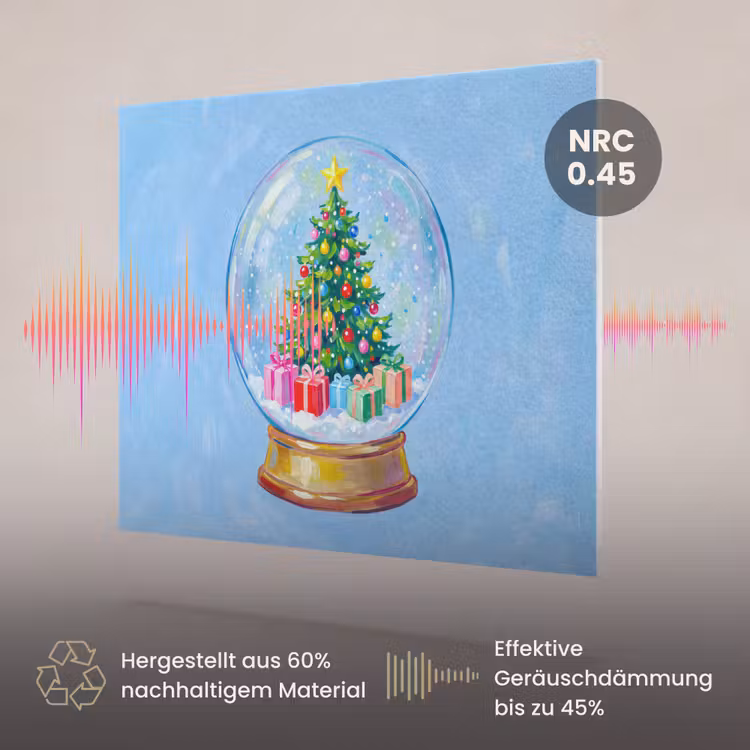 Akustikbild - Schneekugel – Weihnachten – Geschenke — 3