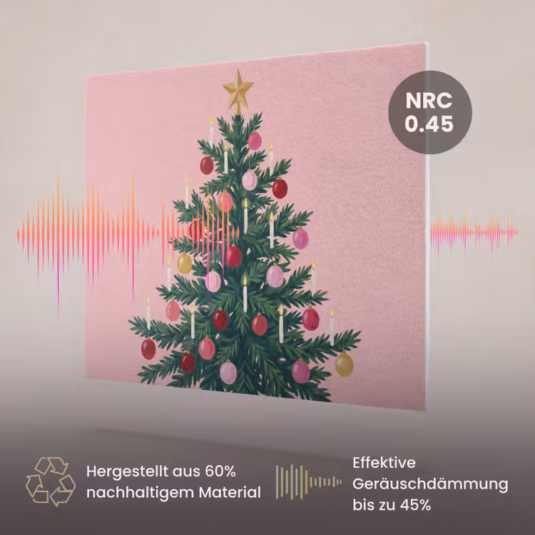 Akustikbild - Weihnachtsbaum – Weihnachten – Rosa — 3