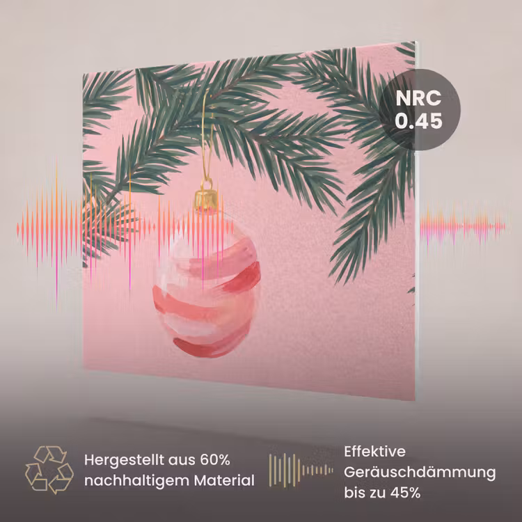 Akustikbild - Weihnachtskugel – Rosa – Weihnachten — 3