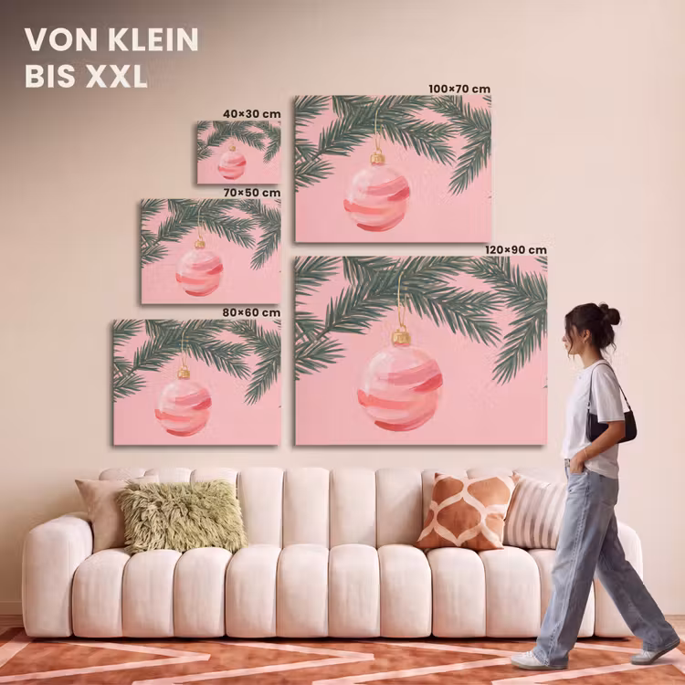 Akustikbild - Weihnachtskugel – Rosa – Weihnachten — 7