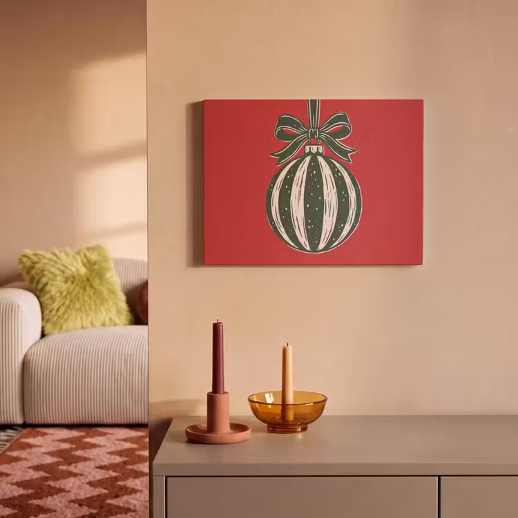 Akustikbild - Weihnachtskugel – Weihnachten – Rot — 2