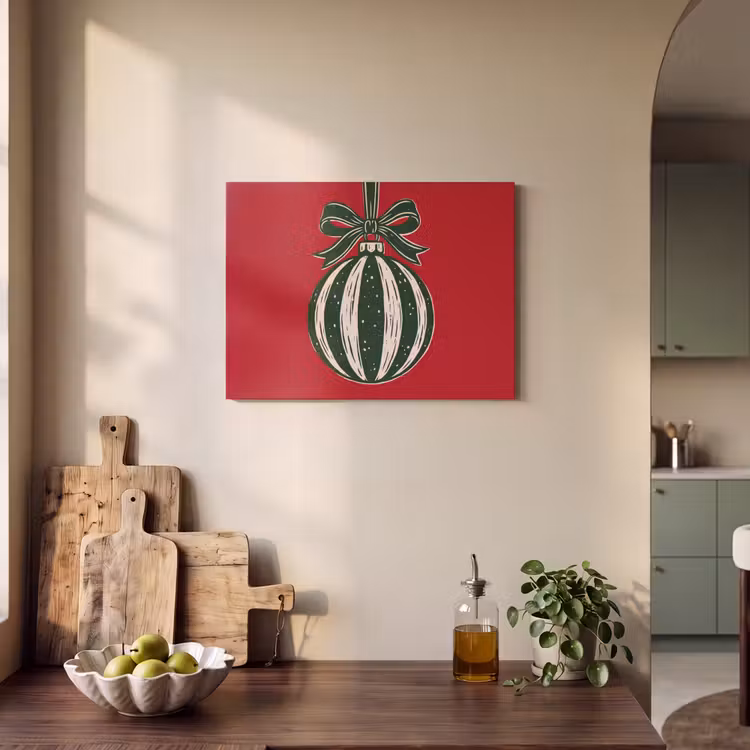 Akustikbild - Weihnachtskugel – Weihnachten – Rot — 4