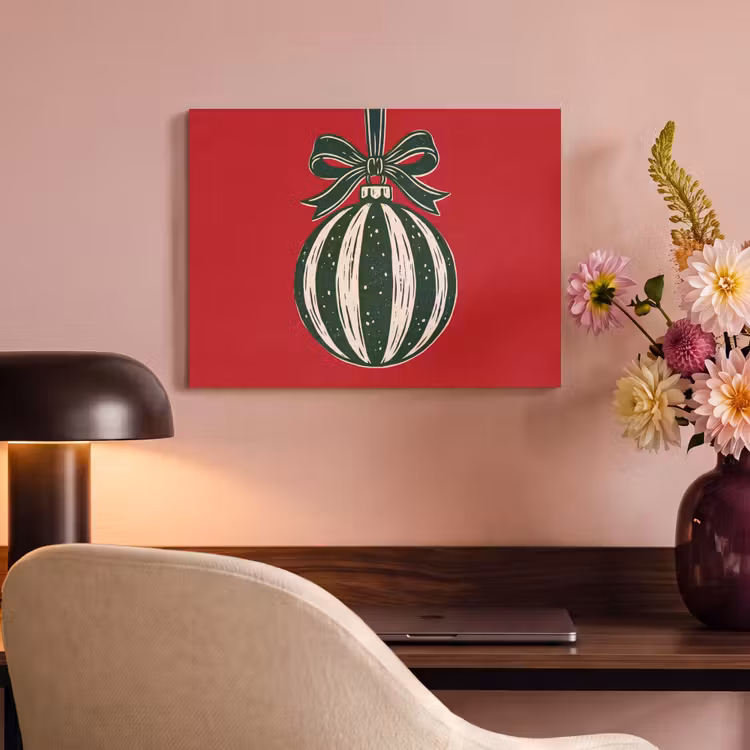 Akustikbild - Weihnachtskugel – Weihnachten – Rot — 6