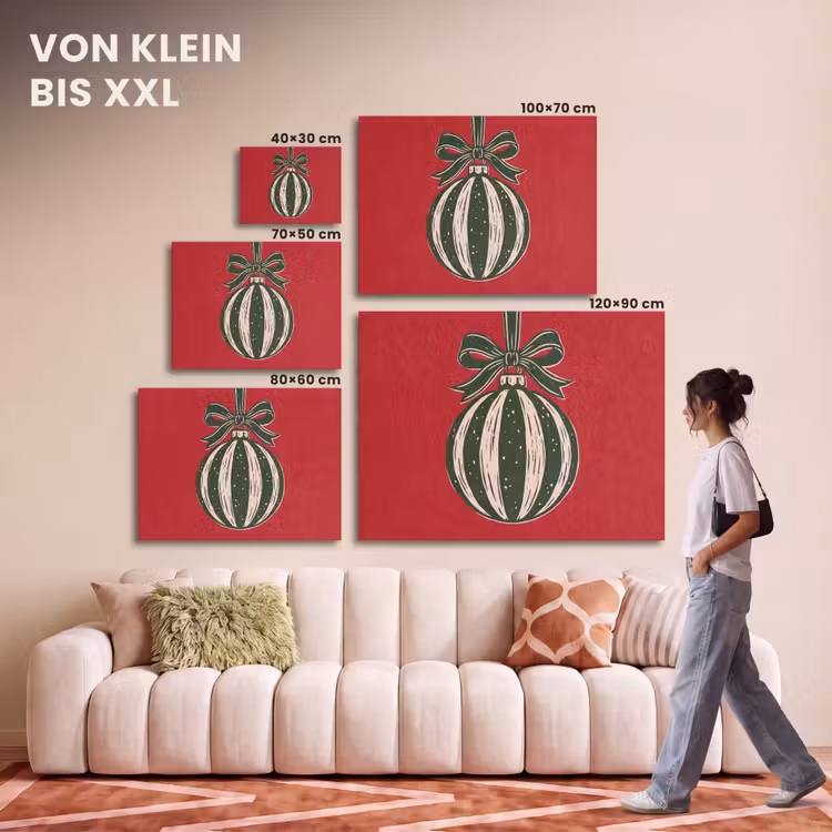 Akustikbild - Weihnachtskugel – Weihnachten – Rot — 7