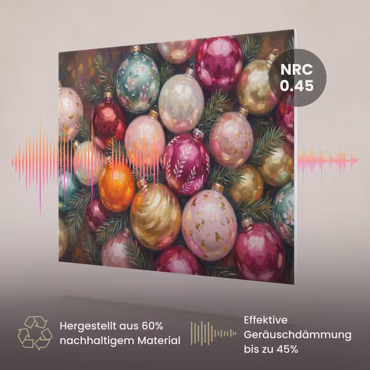 Akustikbild - Weihnachtskugeln – Bunt – Festlich — 3