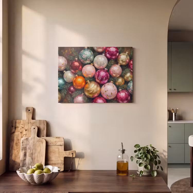 Akustikbild - Weihnachtskugeln – Bunt – Festlich — 4