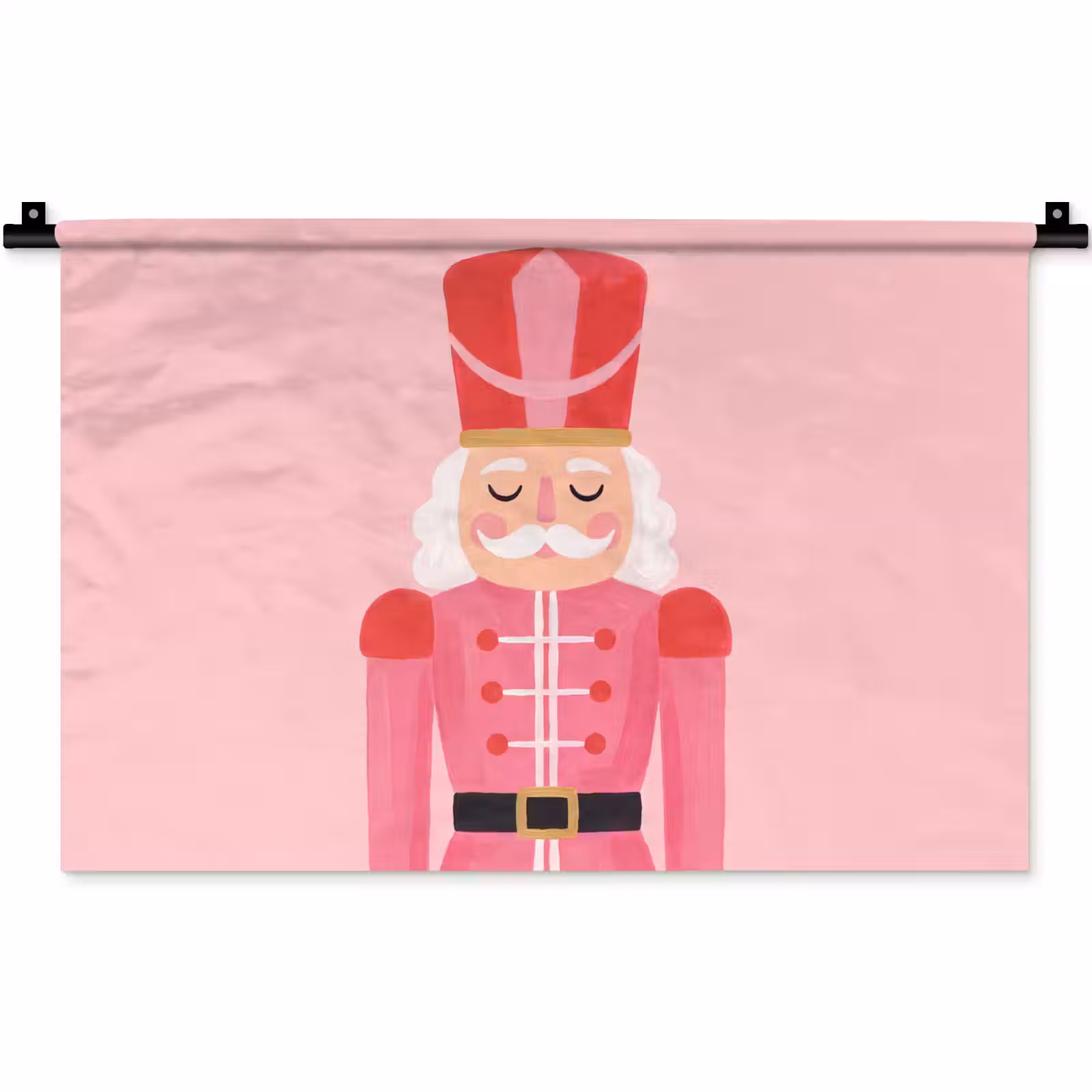 Wandteppich - Nussknacker – rosa Illustration — 1