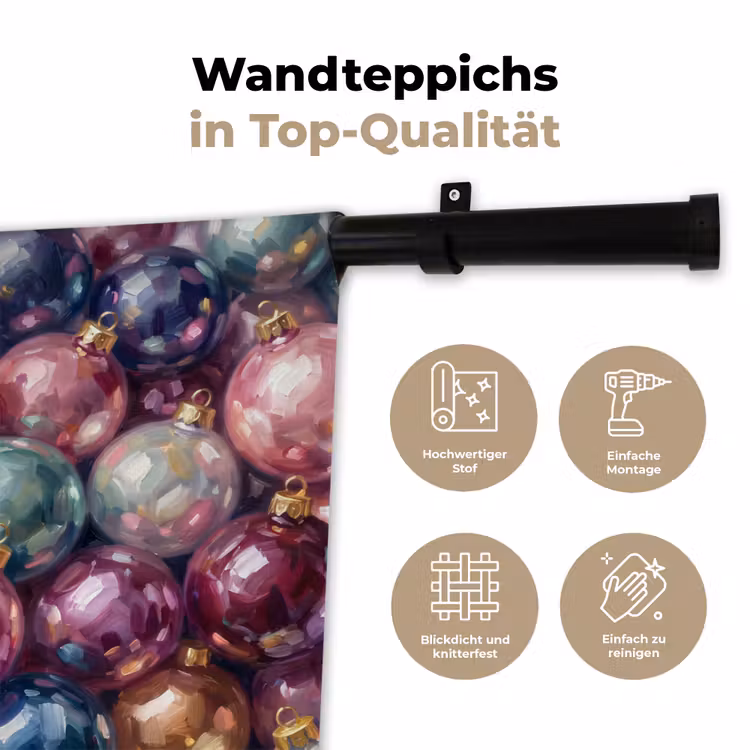 Wandteppich - Weihnachtsdekoration – Bunt – Festlich — 7
