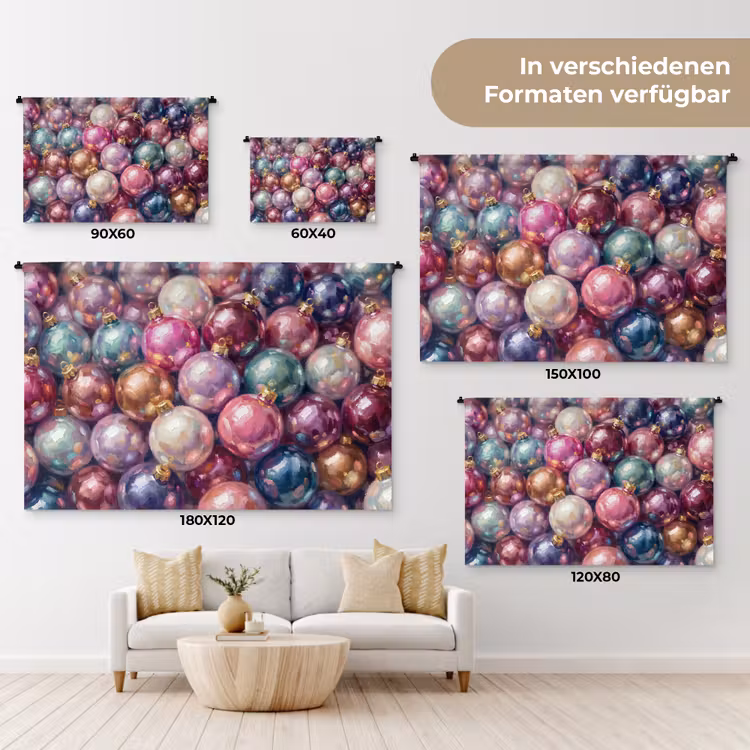 Wandteppich - Weihnachtsdekoration – Bunt – Festlich — 8