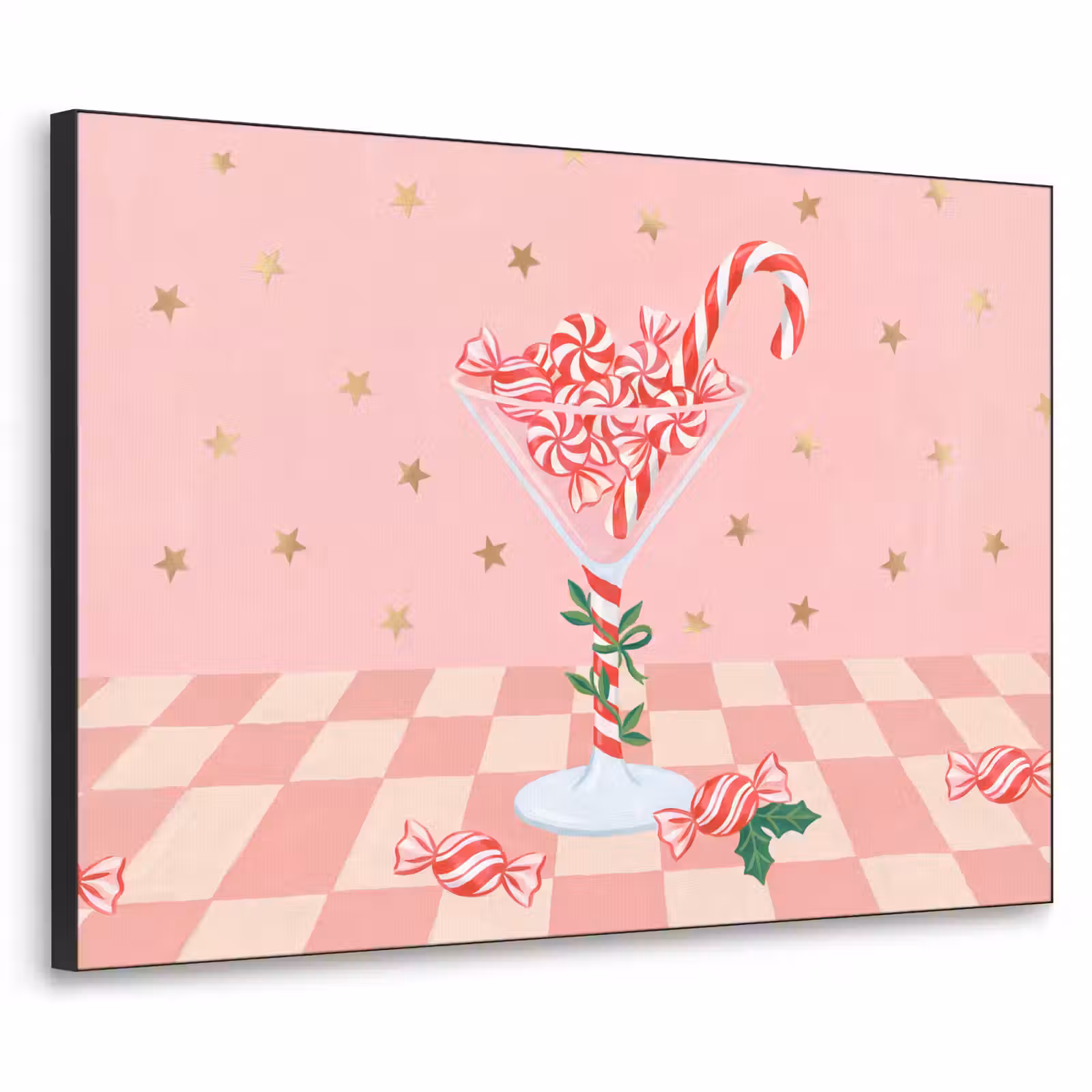 Art Frame - Süßigkeiten – Glas – Rosa — 1