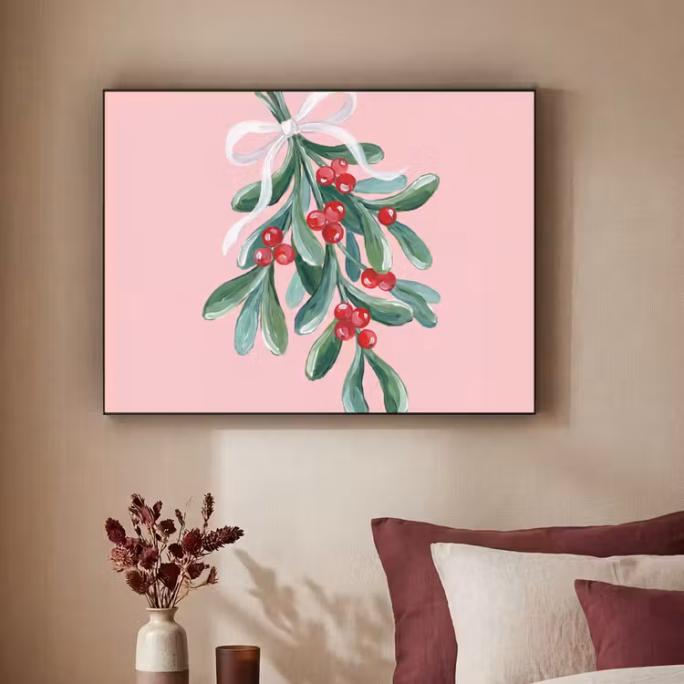 Art Frame - Pflanze – Weihnachten – Rosa — 2