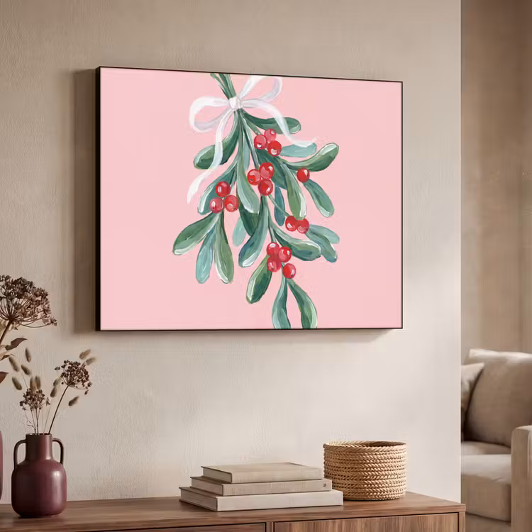 Art Frame - Pflanze – Weihnachten – Rosa — 3