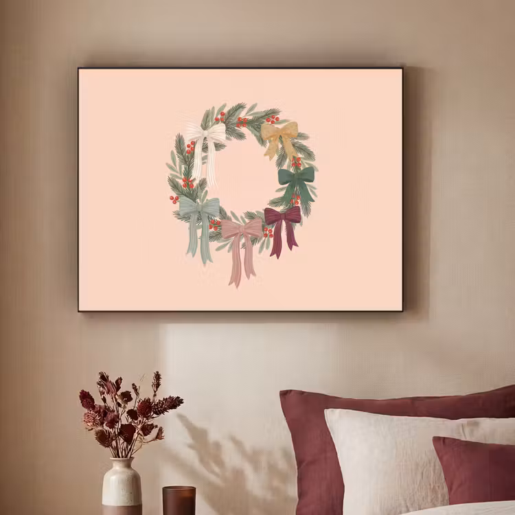 Art Frame - Weihnachtskranz – Schleifen – Weihnachten — 2