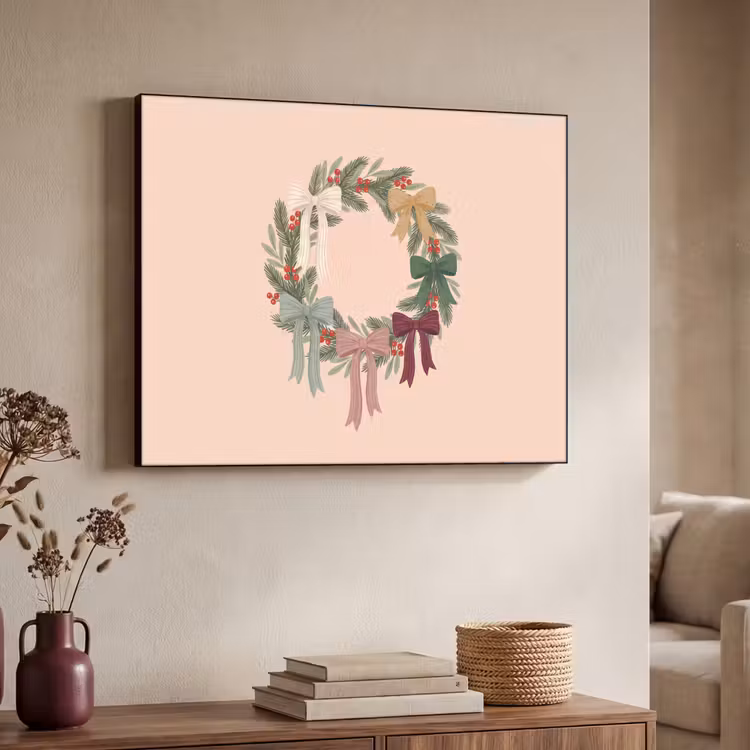 Art Frame - Weihnachtskranz – Schleifen – Weihnachten — 3