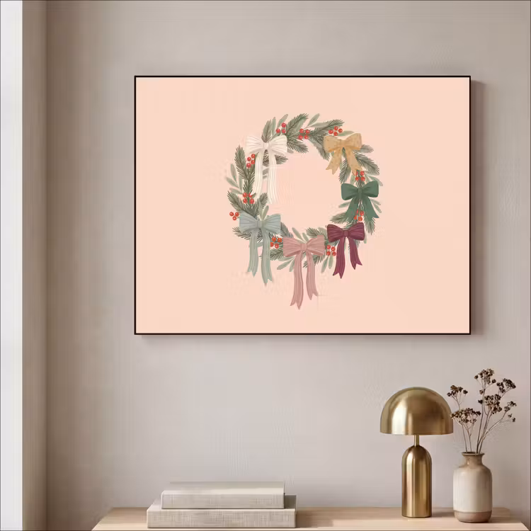 Art Frame - Weihnachtskranz – Schleifen – Weihnachten — 4