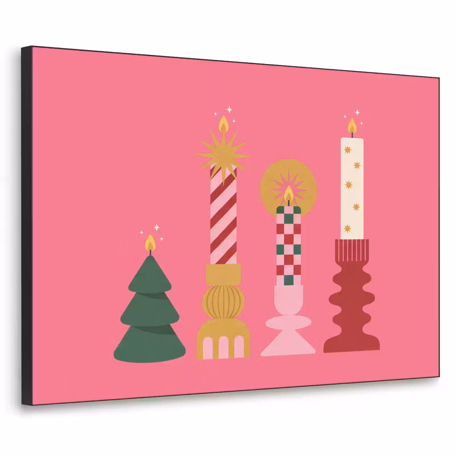Art Frame - Kerzen – Party – Rosa — 1