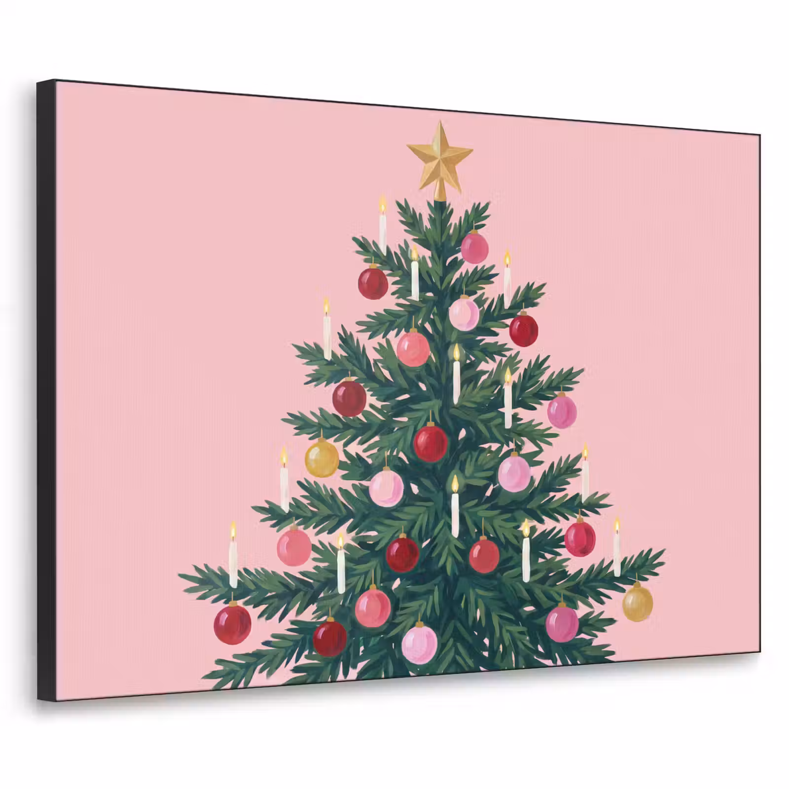 Art Frame - Weihnachtsbaum – Weihnachten – Rosa — 1