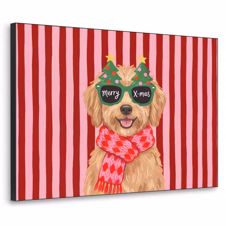 Art Frame - Hund – Weihnachten – Rot — 1