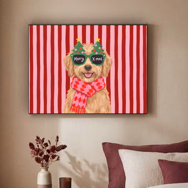 Art Frame - Hund – Weihnachten – Rot — 2