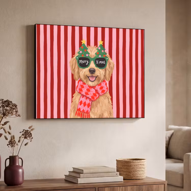 Art Frame - Hund – Weihnachten – Rot — 3