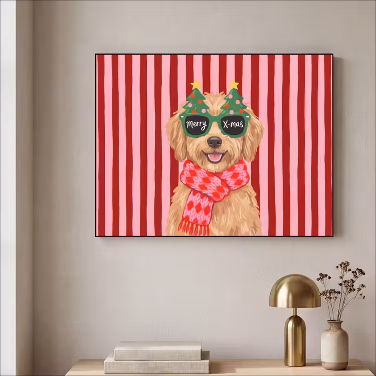 Art Frame - Hund – Weihnachten – Rot — 4