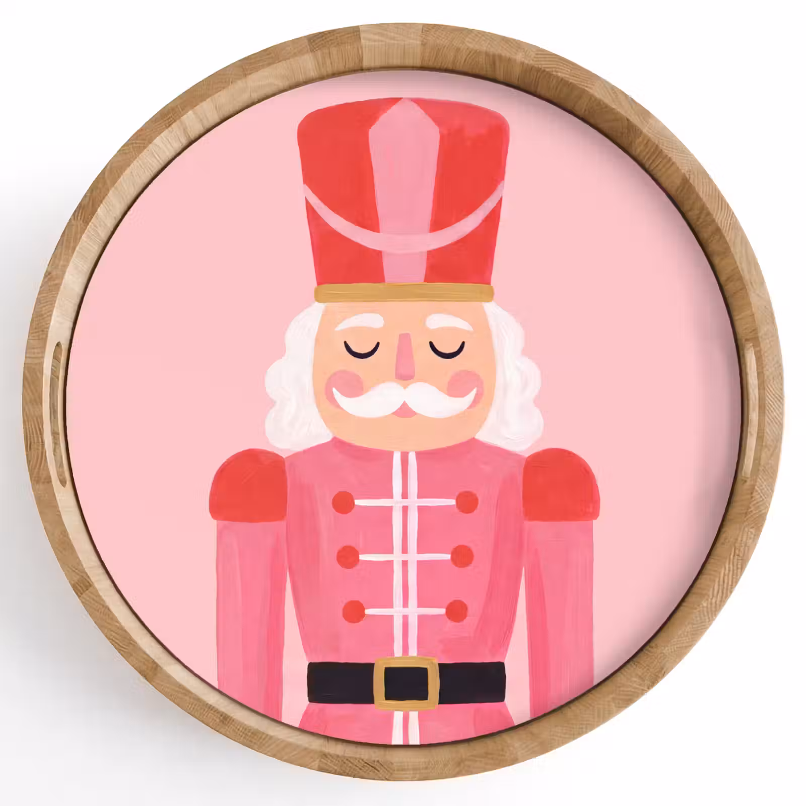Tablett - Nussknacker – rosa Illustration — 1