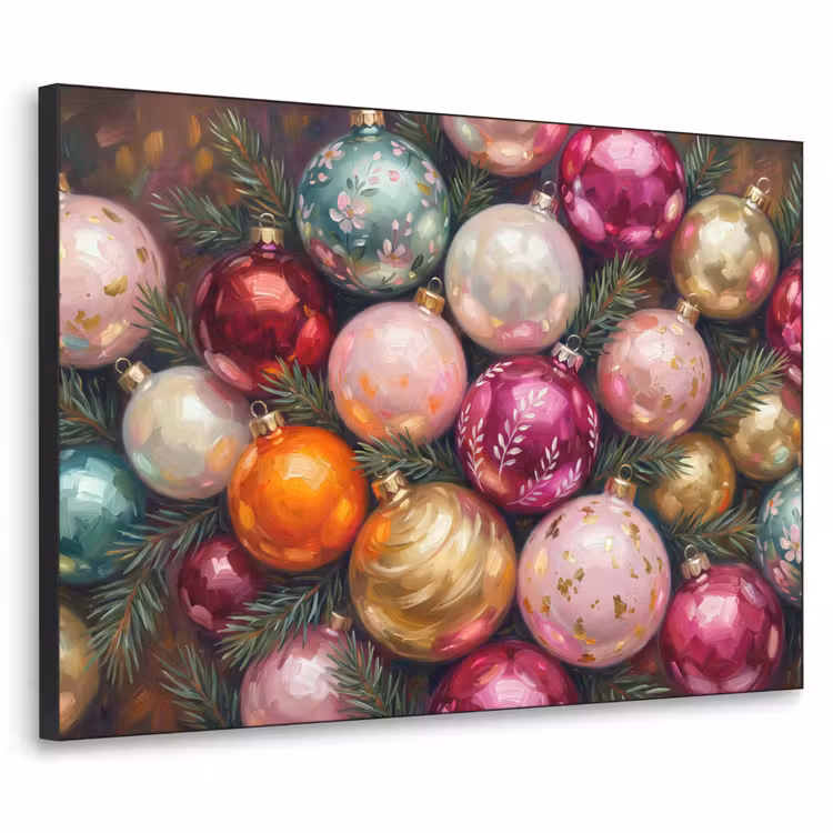Art Frame - Weihnachtskugeln – Bunt – Festlich — 1