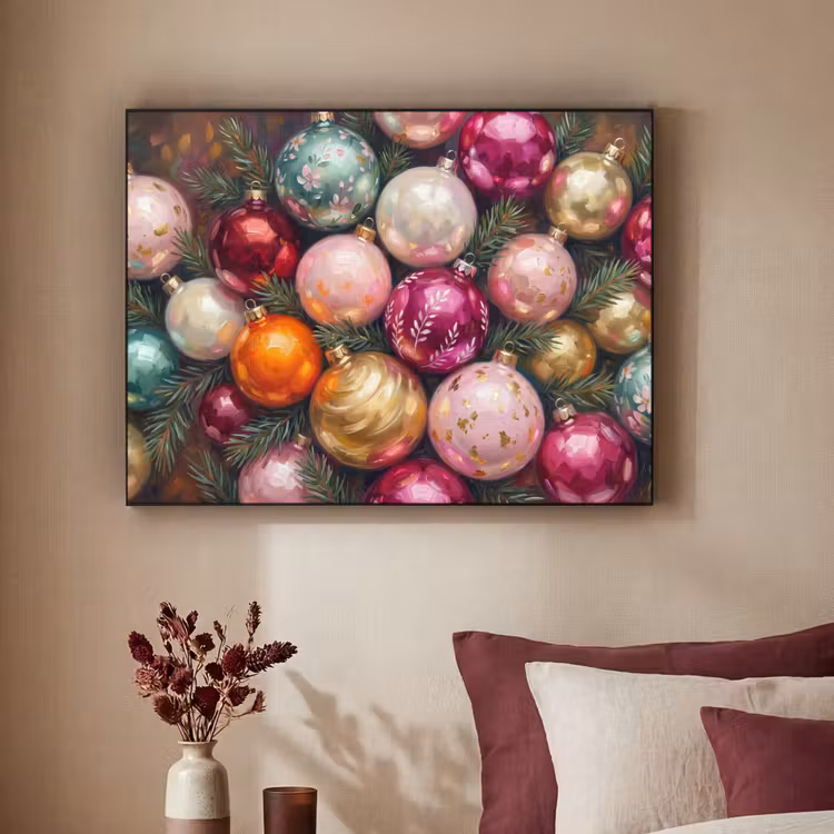 Art Frame - Weihnachtskugeln – Bunt – Festlich — 2