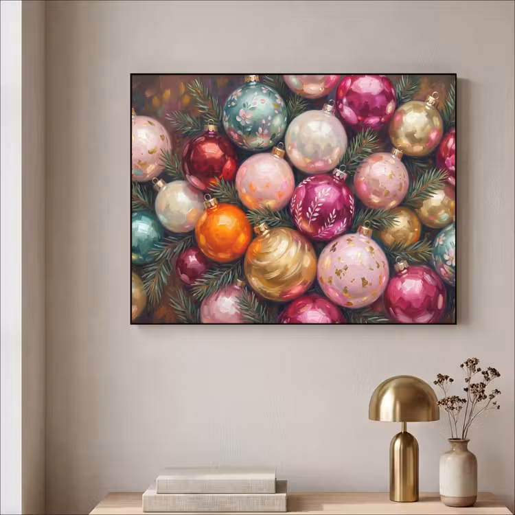 Art Frame - Weihnachtskugeln – Bunt – Festlich — 4