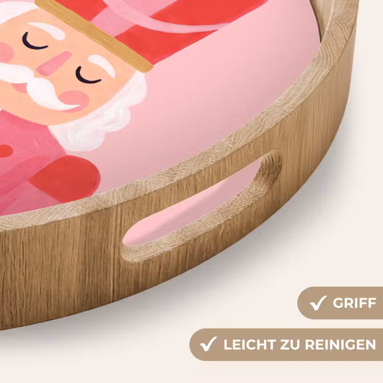 Tablett - Nussknacker – rosa Illustration — 5