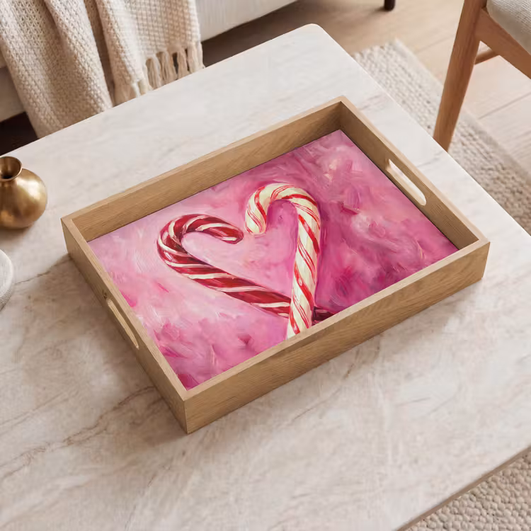 Tablett - Süßigkeiten – Herz – Rosa — 2