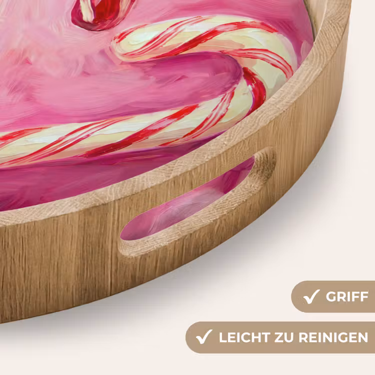 Tablett - Süßigkeiten – Herz – Rosa — 5
