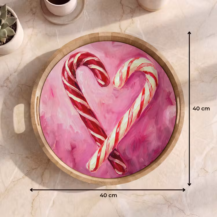 Tablett - Süßigkeiten – Herz – Rosa — 9