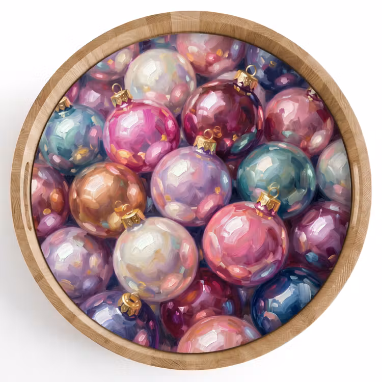 Tablett - Weihnachtsdekoration – Bunt – Festlich — 1